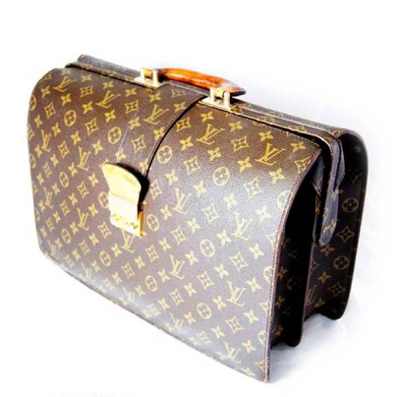 Louis Vuitton Serviette Doctors Monogram Bag Fermoir - Picture 1 of 1